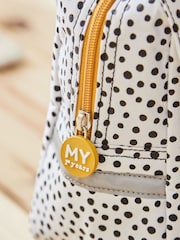 My 1st Years Personalised Black and White Polka Dot Print Lunch Bag - Image 3 of 5