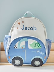My 1st Years Personalised Dinosaur & Car Medium Backpack - Image 1 of 5
