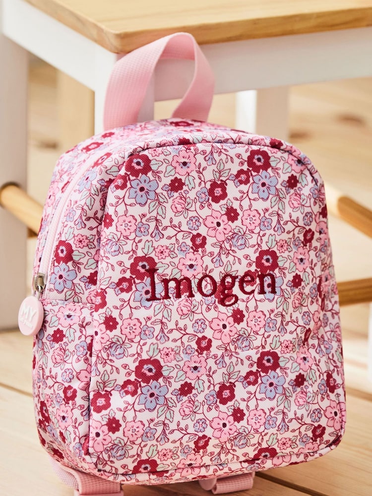 My 1st Years Personalised Floral Tiny Print Backpack - Image 1 of 5