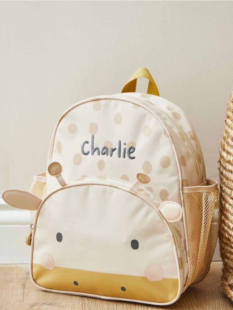 My 1st Years Personalised Giraffe Medium Backpack - Image 1 of 5