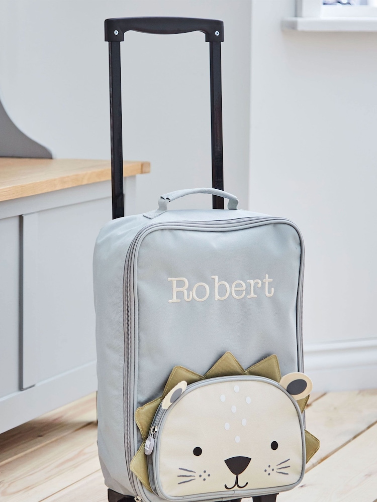My 1st Years Personalised Grey Lion Design Suitcase - Image 1 of 5