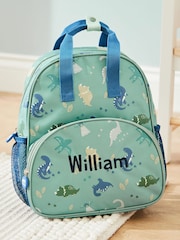 My 1st Years Personalised Dinosaur Print Medium Grab Handle Backpack - Image 1 of 5