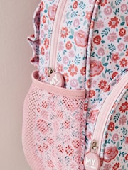 My 1st Years Personalised Pink Ditsy Print Medium Grab Handle Backpack - Image 3 of 6