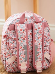 My 1st Years Personalised Pink Ditsy Print Medium Grab Handle Backpack - Image 4 of 6