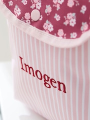 My 1st Years Personalised Pink Floral Medium Backpack With Grab Handle - Image 2 of 6
