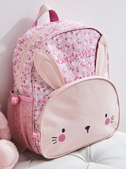 My 1st Years Personalised Pink Bunny Medium Backpack - Image 1 of 5