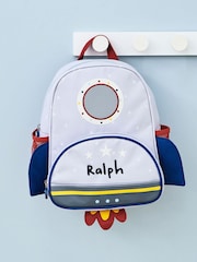 My 1st Years Personalised Grey Rocket Mini Backpack - Image 1 of 5