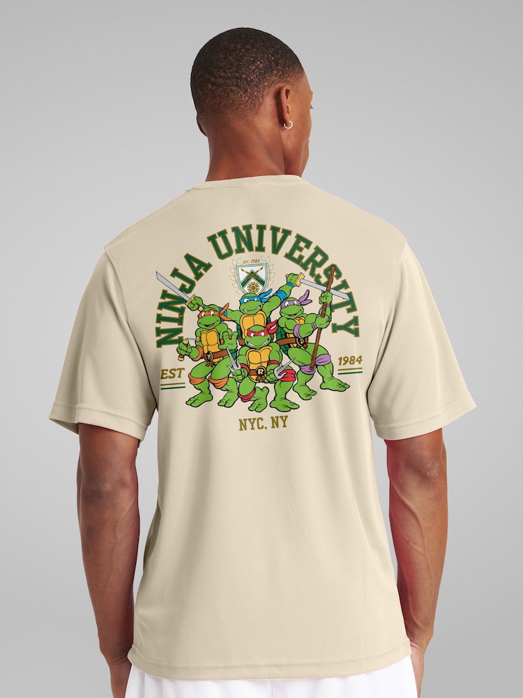 All + Every Natural Mens 100% Cotton Teenage Mutant Ninja Turtles University T-Shirt - Image 1 of 6 All + Every Natural Mens 100% Cotton Teenage Mutant Ninja Turtles University T-Shirt - Image 1 of 6