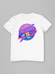 All + Every White Mens 100% Cotton Back To The Future Marty Mcflys Vaporwave Hoverboard T-Shirt - Image 3 of 4