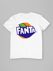 All + Every White Mens 100% Cotton Fanta 2016 Logo T-Shirt - Image 3 of 4