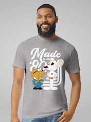 All + Every Grey Mens Danger Mouse Made In The 80s T-Shirt - Image 2 of 3