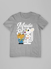 All + Every Grey Mens Danger Mouse Made In The 80s T-Shirt - Image 3 of 3