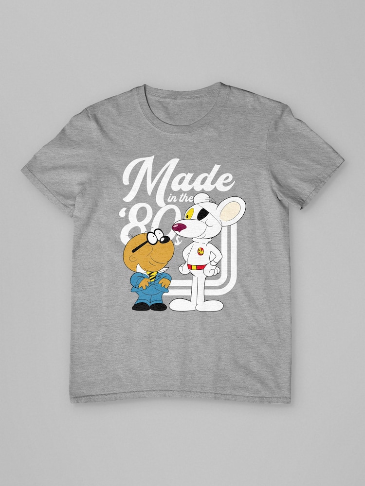 All + Every Grey Mens Danger Mouse Made In The 80s T-Shirt - Image 3 of 3 All + Every Grey Mens Danger Mouse Made In The 80s T-Shirt - Image 3 of 3