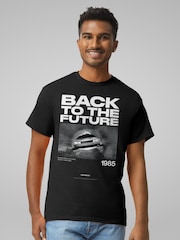 All + Every Black Mens Back To The Future 1985 We Dont Need Roads 100% Cotton T-Shirt - Image 2 of 4