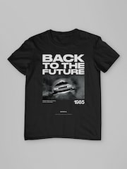 All + Every Black Mens Back To The Future 1985 We Dont Need Roads 100% Cotton T-Shirt - Image 3 of 4