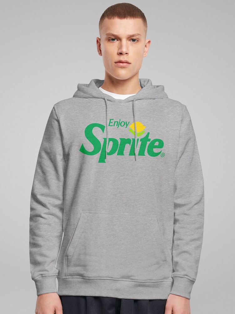 All + Every Grey Mens Enjoy Sprite 90s Lemon Logo Hoodie - Image 1 of 4