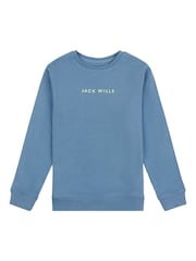 Jack Wills Blue Boys Digital Graphic 100% Cotton Sweatshirt - Image 5 of 7