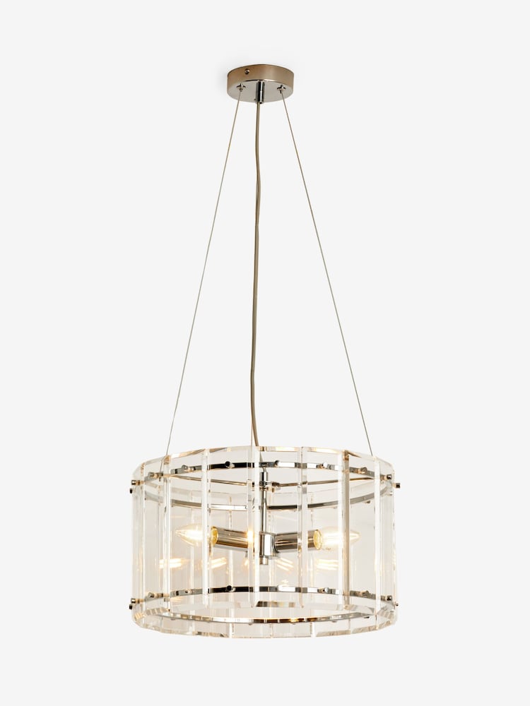 Chrome Tatton 3 Light Chandelier Light - Image 6 of 6