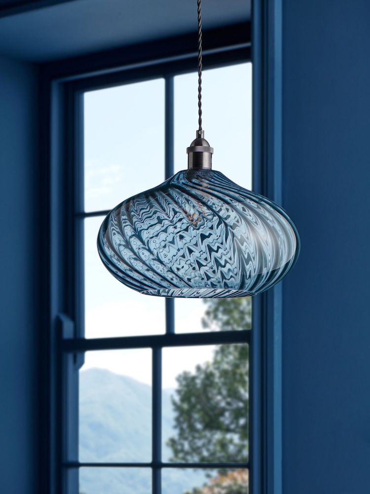Navy Blue Freya Light Large Shade - Image 2 of 5