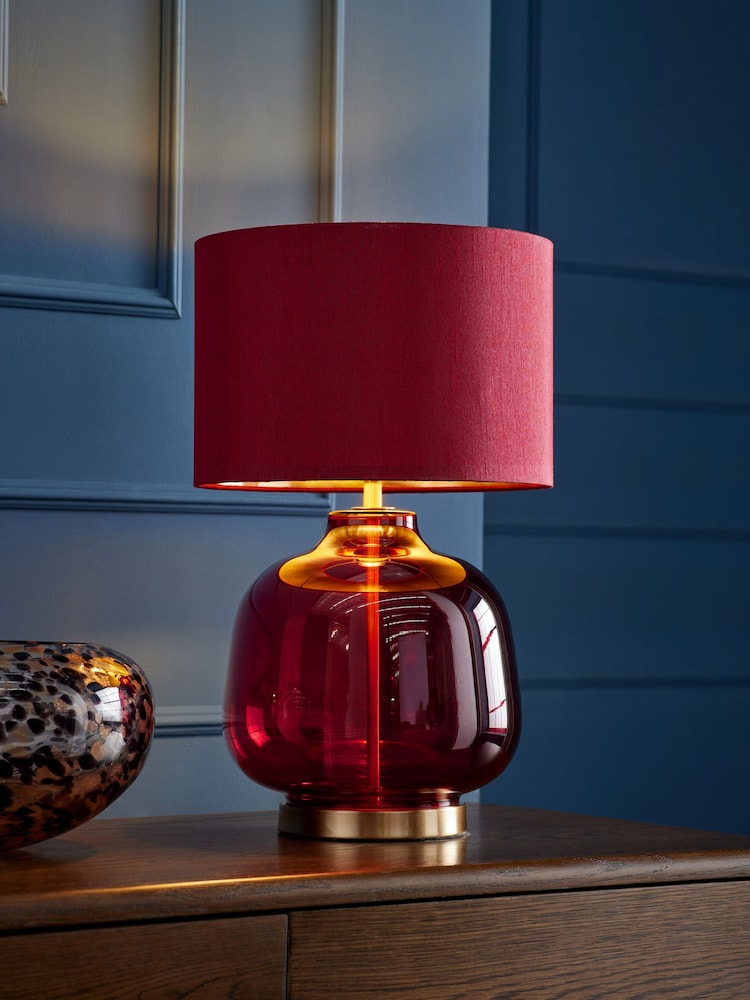 Cranberry Red Connor Table Lamp - Image 1 of 5