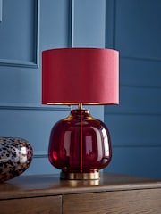 Cranberry Red Connor Table Lamp - Image 2 of 5