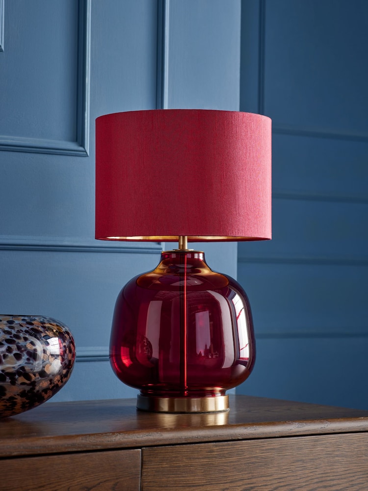 Cranberry Red Connor Table Lamp - Image 2 of 5