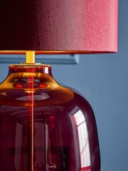 Cranberry Red Connor Table Lamp - Image 3 of 5
