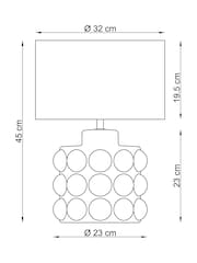 White N. Premium Bobble Table Lamp - Image 5 of 5