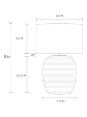 White Hadleigh Table Lamp - Image 5 of 5