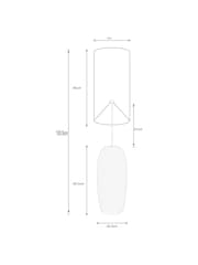 White Hadleigh Floor Lamp - Image 4 of 5