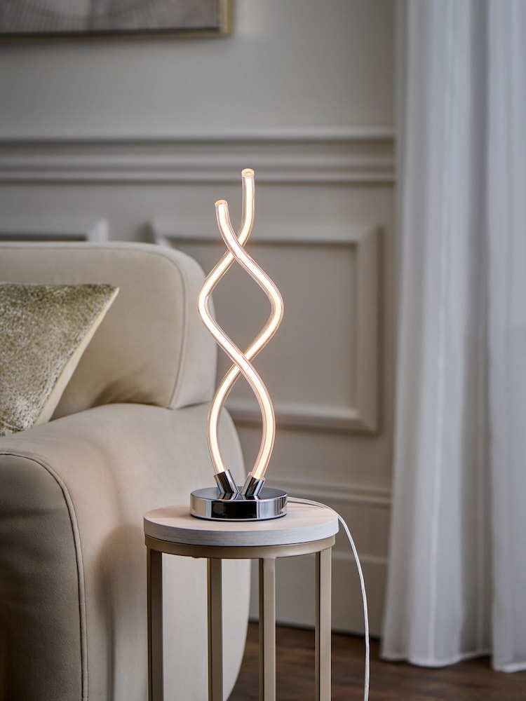 Chrome Mika LED Table Lamp - Image 1 of 5