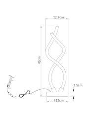 Chrome Mika LED Table Lamp - Image 4 of 5