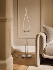 Chrome Mika LED Floor Lamp - Image 2 of 6