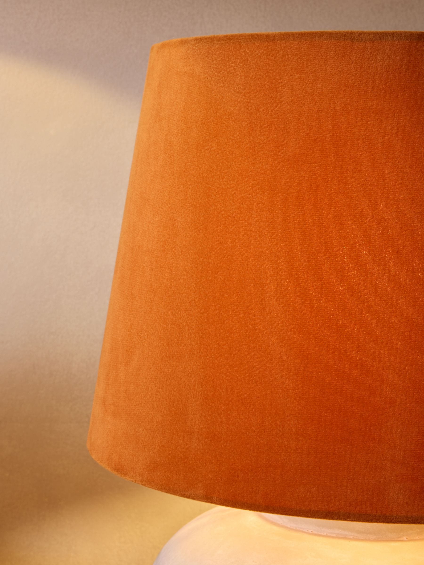 Buy Orange Velvet Easy Fit Shade Ceiling Light from Next USA
