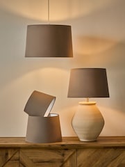 Mid Natural Lamp Shade Ceiling Light - Image 1 of 4