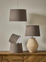 Mid Natural Lamp Shade Ceiling Light - Image 2 of 4