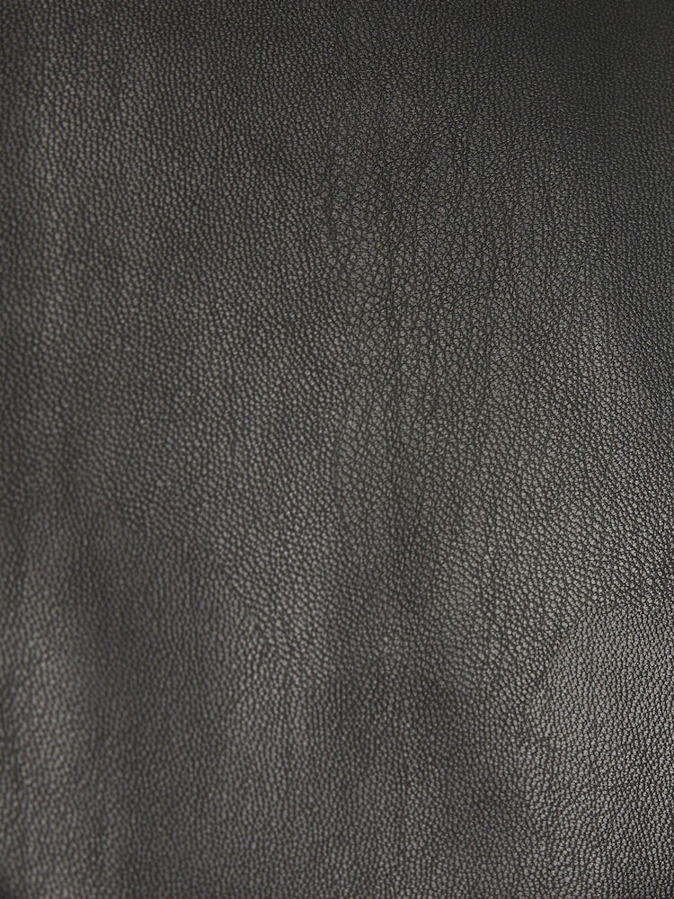 River Island Black Girls Faux Leather Boxy Jacket - Image 3 of 3