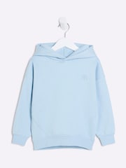 River Island Blue Boys Regular Fit 100% Cotton Hoodie - Image 1 of 4