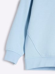 River Island Blue Boys Regular Fit 100% Cotton Hoodie - Image 3 of 4