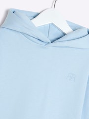 River Island Blue Boys Regular Fit 100% Cotton Hoodie - Image 4 of 4