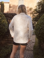 White N. Premium Embroidered Long Sleeve Shirt - Image 3 of 7