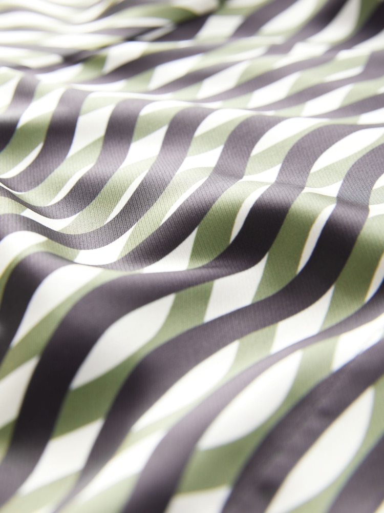 Geo Print Satin Long Sleeve Shirt - Image 8 of 8