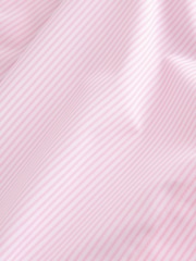 Pink Stripe Fitted Collared Essential Long Sleeve Shirt - Image 8 of 9
