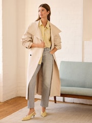Yellow Stripe Girlfriend Oversized Long Sleeve Shirt - Image 2 of 9