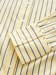 Yellow Stripe Girlfriend Oversized Long Sleeve Shirt - Image 8 of 9