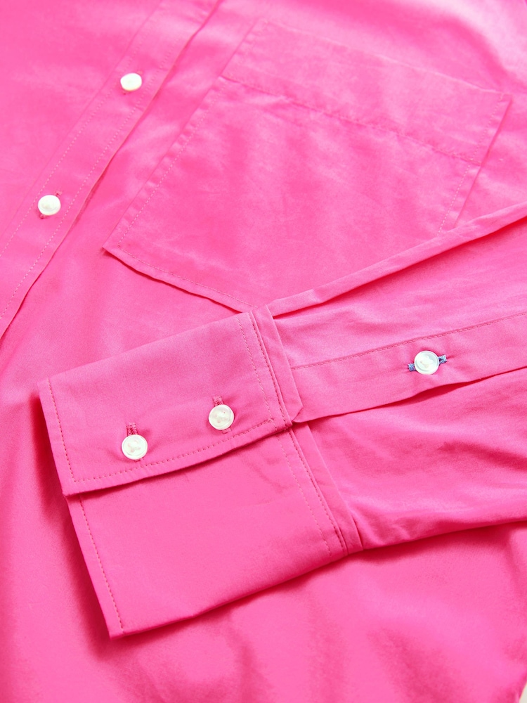 rose fuchsia - Chemise oversize à manches longues Girlfriend - Image 7 of 8