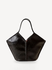 Hereu Studio Black Calella Distressed Leather Tote - Image 1 of 12
