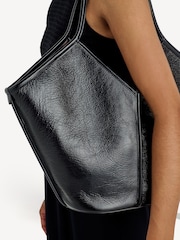 Hereu Studio Black Calella Distressed Leather Tote - Image 5 of 12