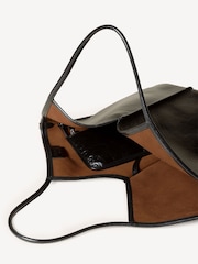 Hereu Studio Black Calella Distressed Leather Tote - Image 8 of 12