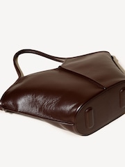 Hereu Studio Dark Brown Calella Distressed Leather Tote - Image 5 of 8